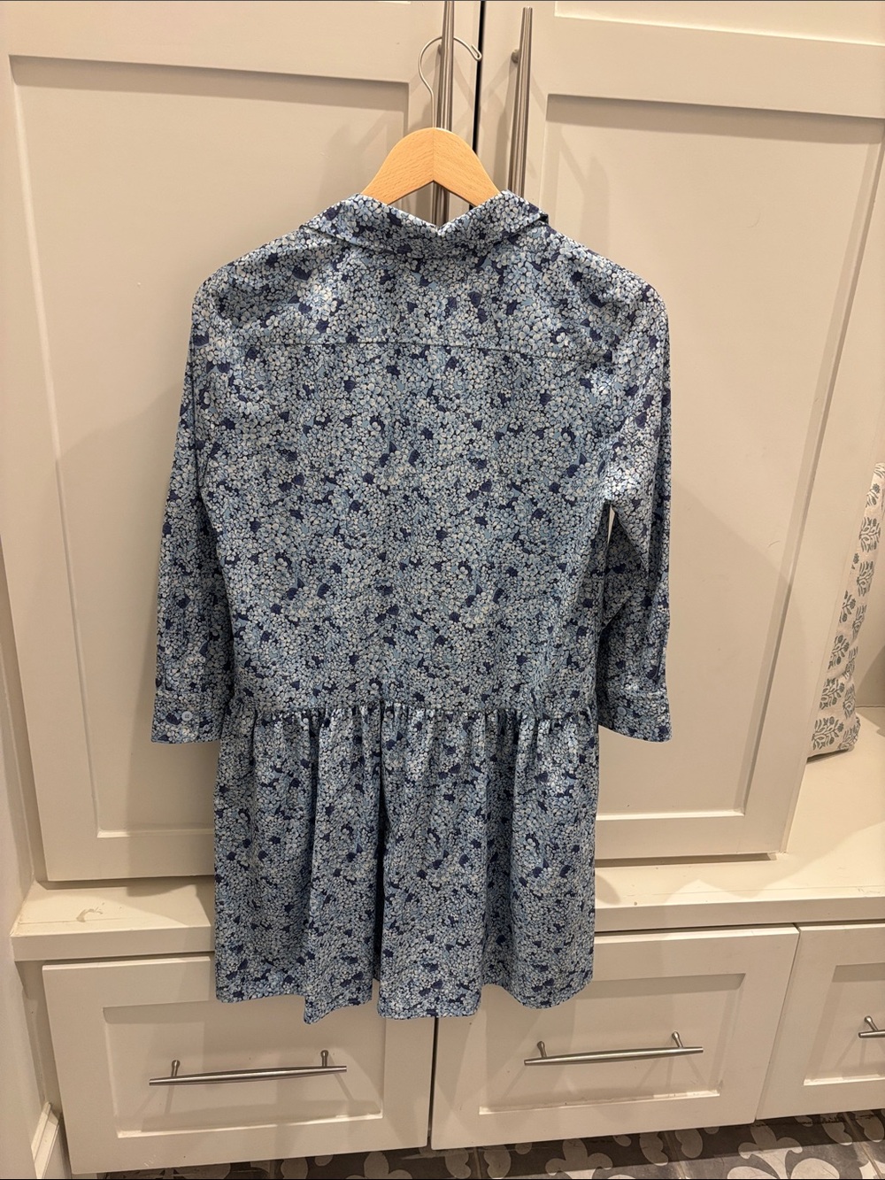 Tuckernuck Blue Hydrangea Button-Front Casual Dress - Picture 3 of 3